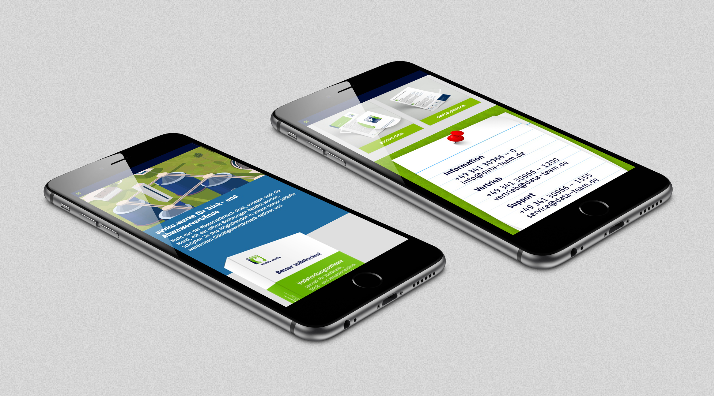 DATAteam GmbH, Website - Smartphone