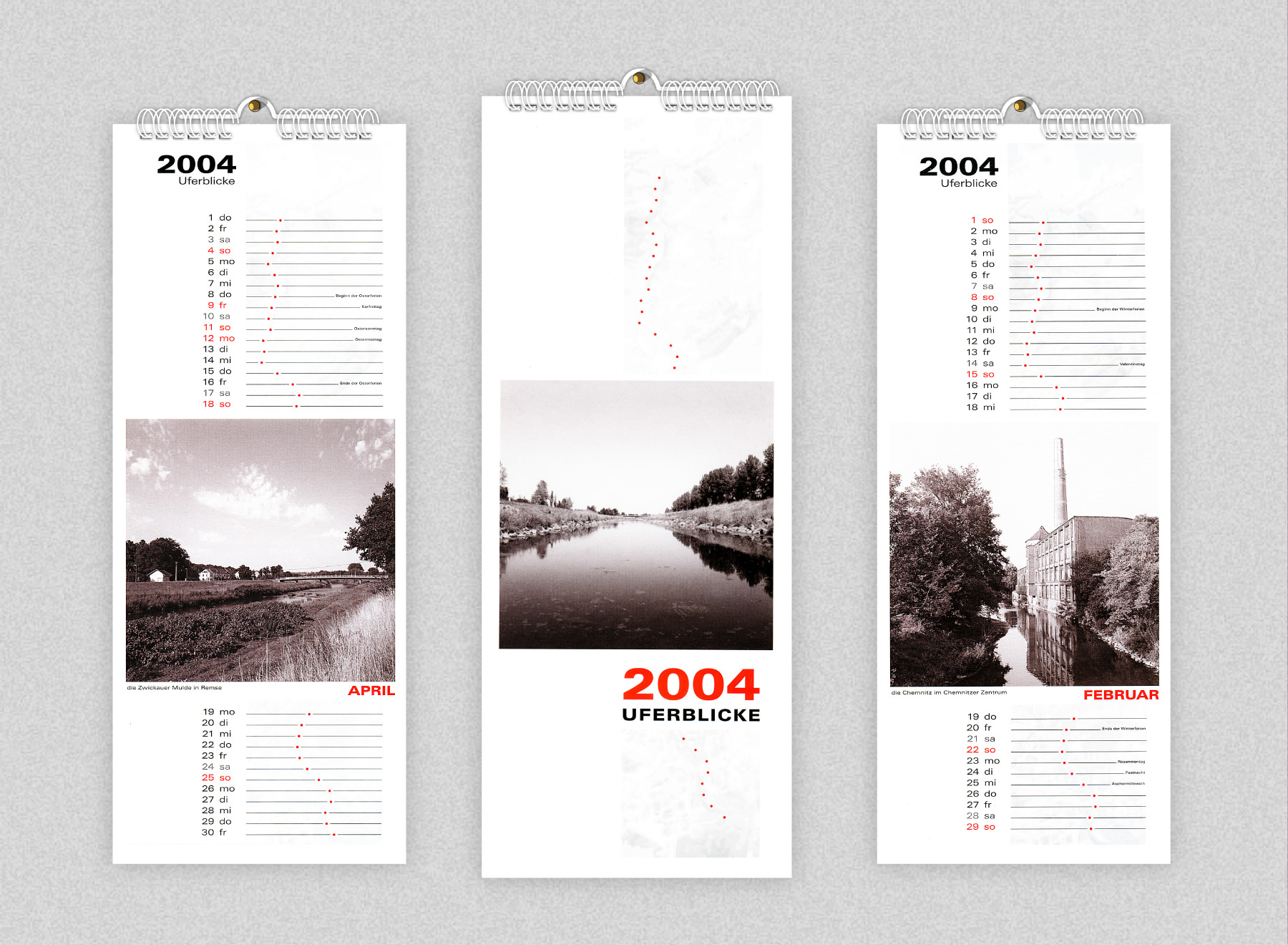 Die Sparkasse Chemnitz beauftragt Artkolchose nach Pitchgewinn mit der Gesamtproduktion Ihres Jahreskalenders 2004