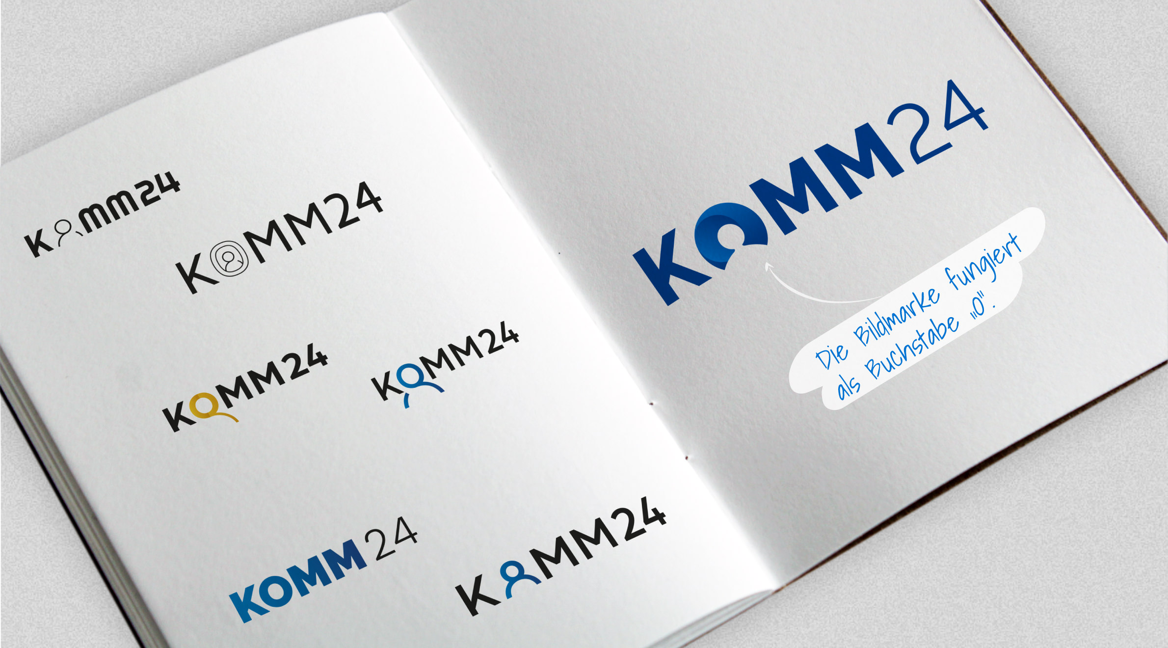 Komm24, Logo - Entwicklung