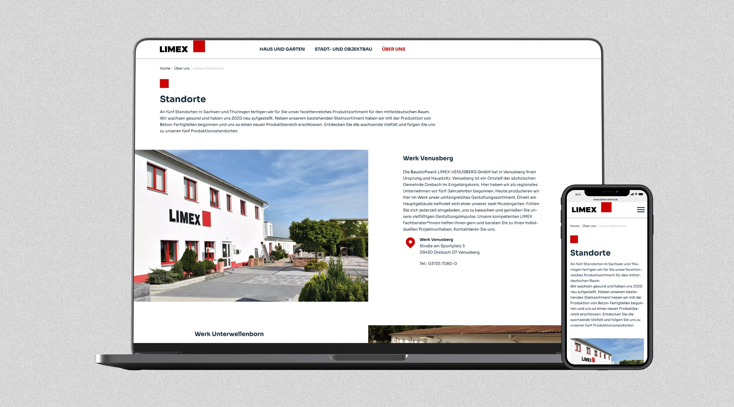 Limex, Website - Desktop | Smartphone