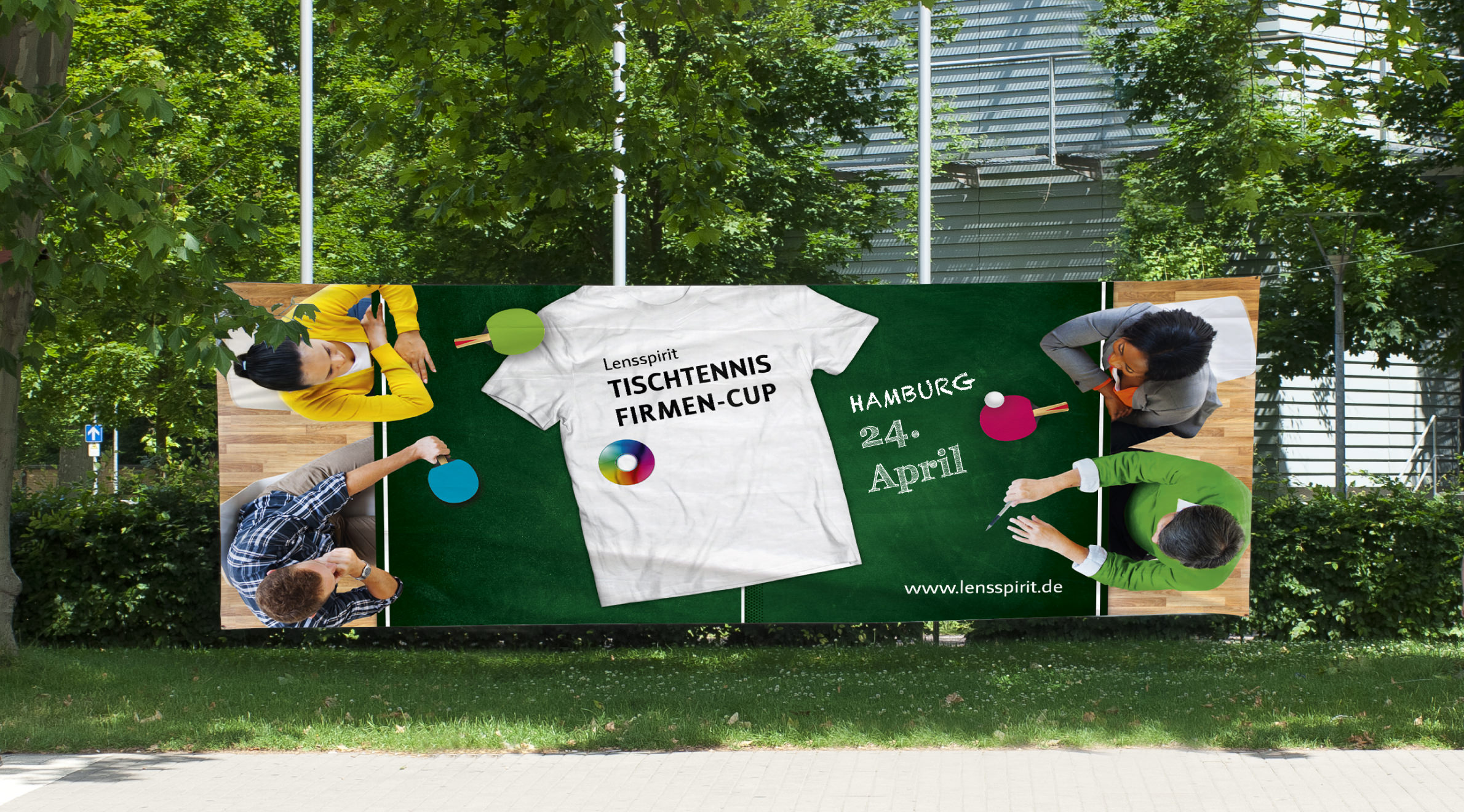 Lensspirit - Tischtennis Firmen-Cup, Banner