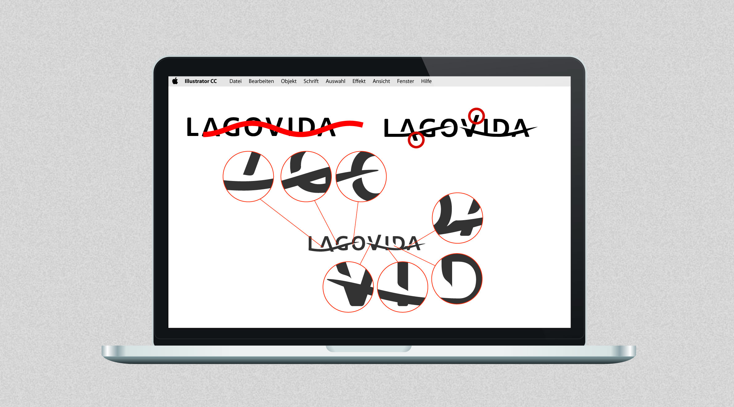Lagovida, Logo - Entwicklung