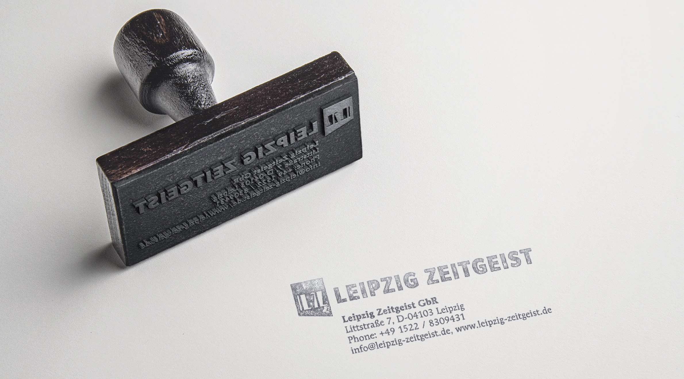 Leipzig Zeitgeist, Geschäftsausstattung - Stempel