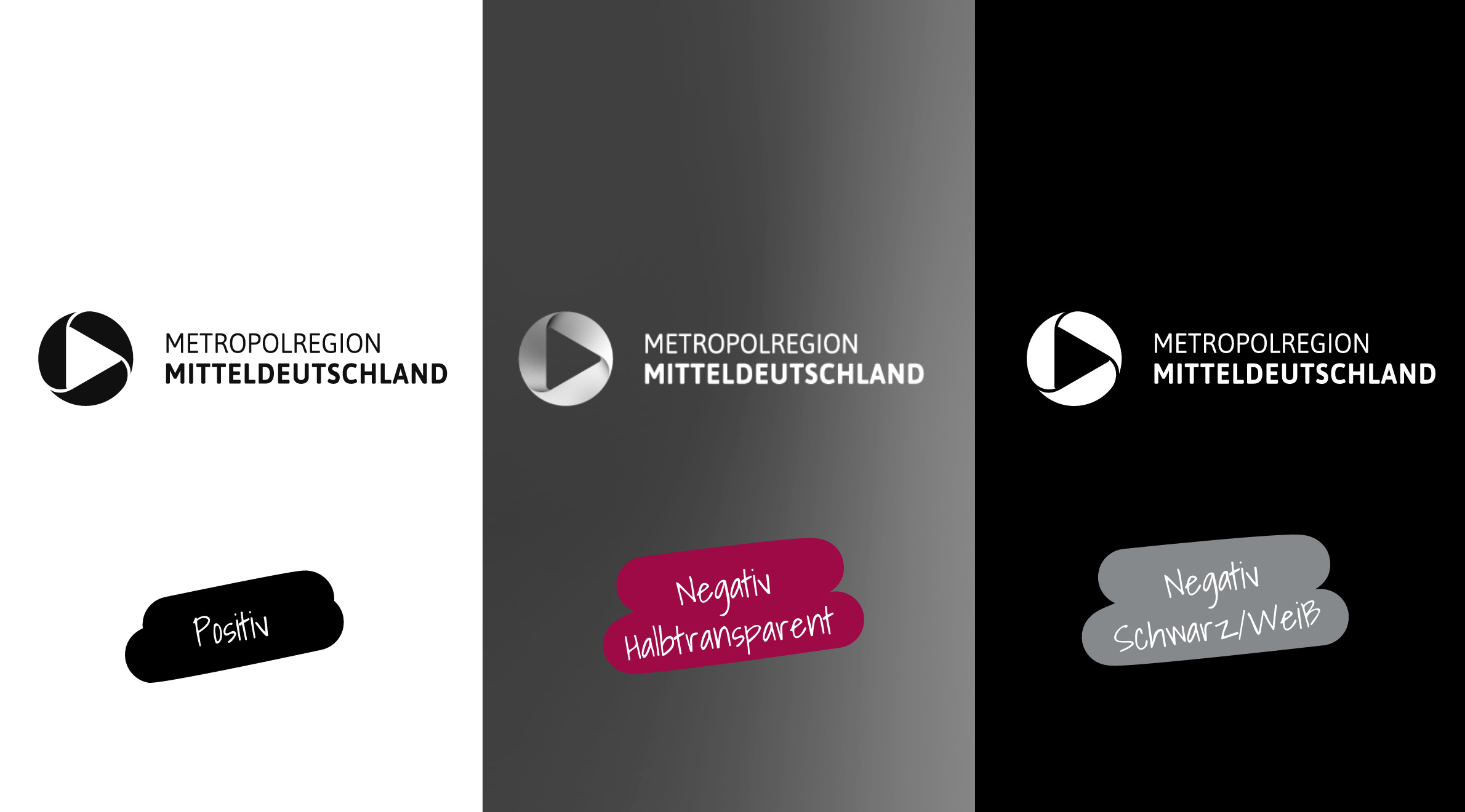 Metropolregion Mitteldeutschland, Logo - Varianten