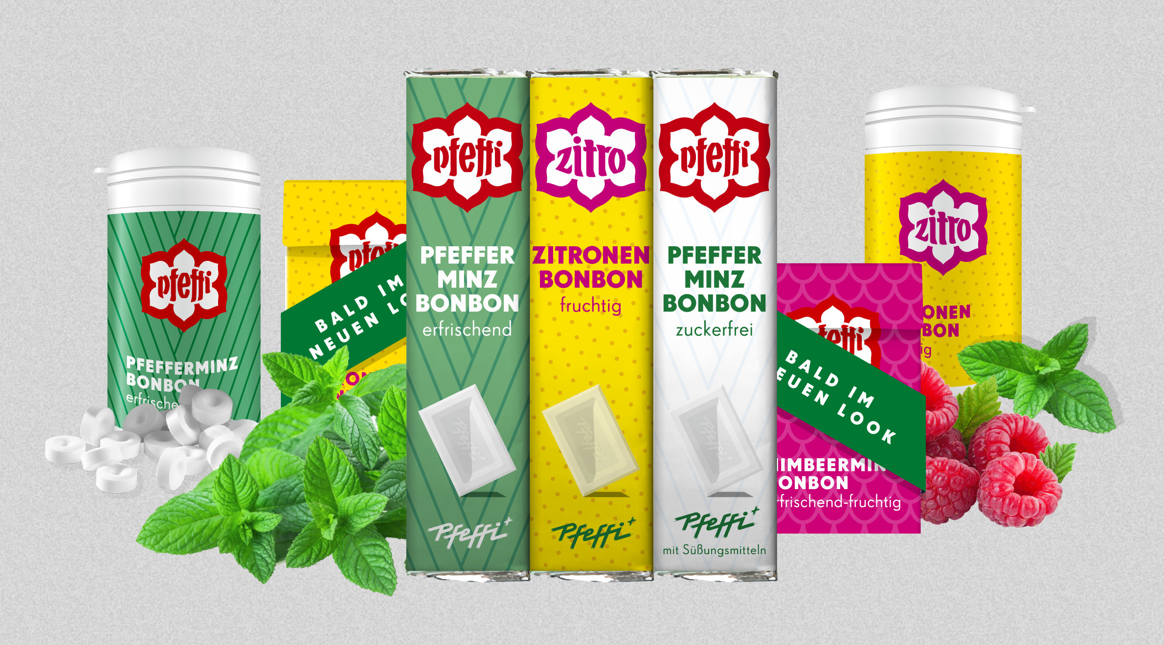 Pfeffi, Verpackungen - Produktsortiment