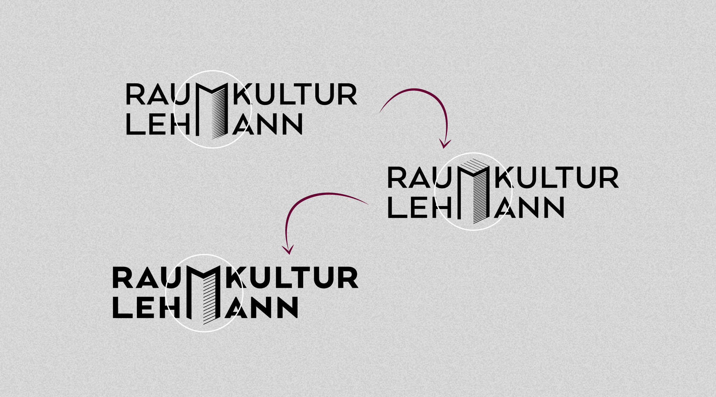 Raumkultur Lehmann, Logo - Feintuning