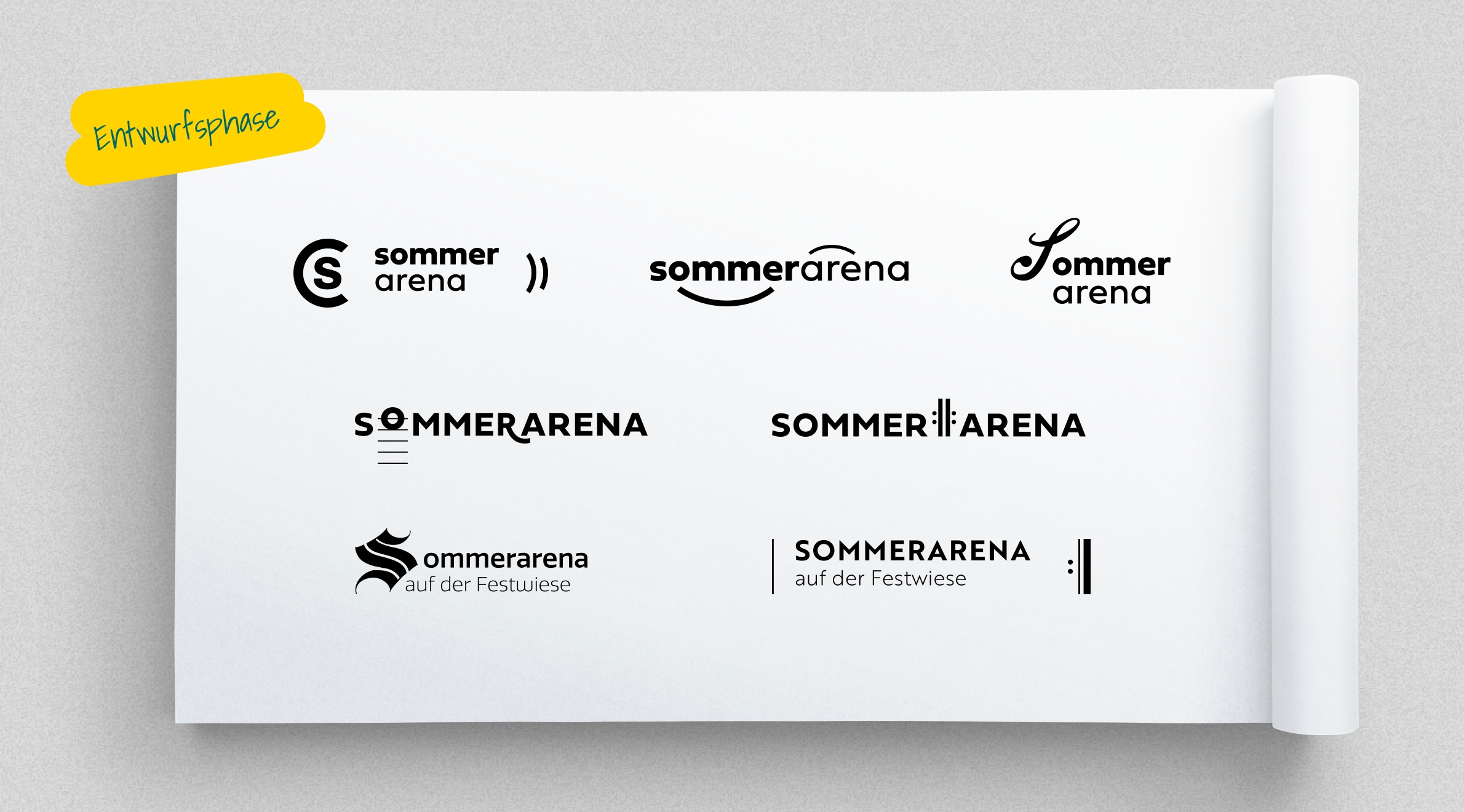 Semmel Concerts SommerArena Leipzig, Logo - Entwicklung