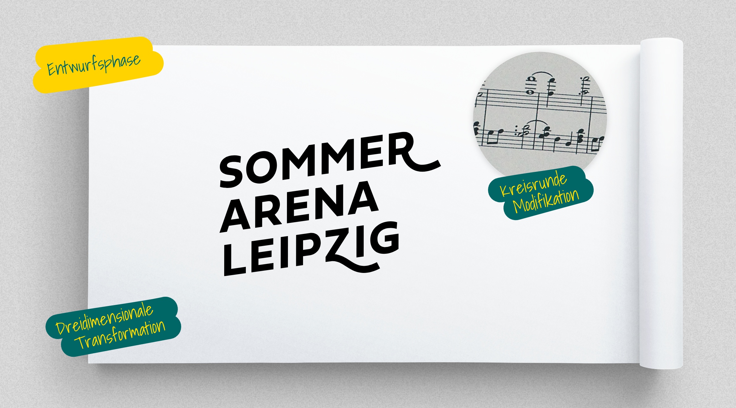 Semmel Concerts SommerArena Leipzig, Logo - Entwicklung Wortmarke