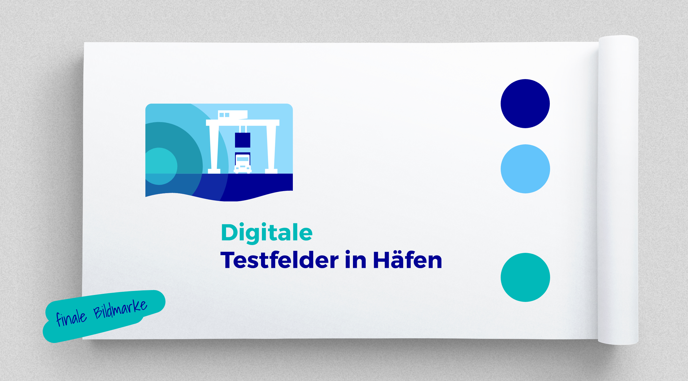 TÜV Rheinland Digitale Testfelder in Häfen, Logo - Bildmarke