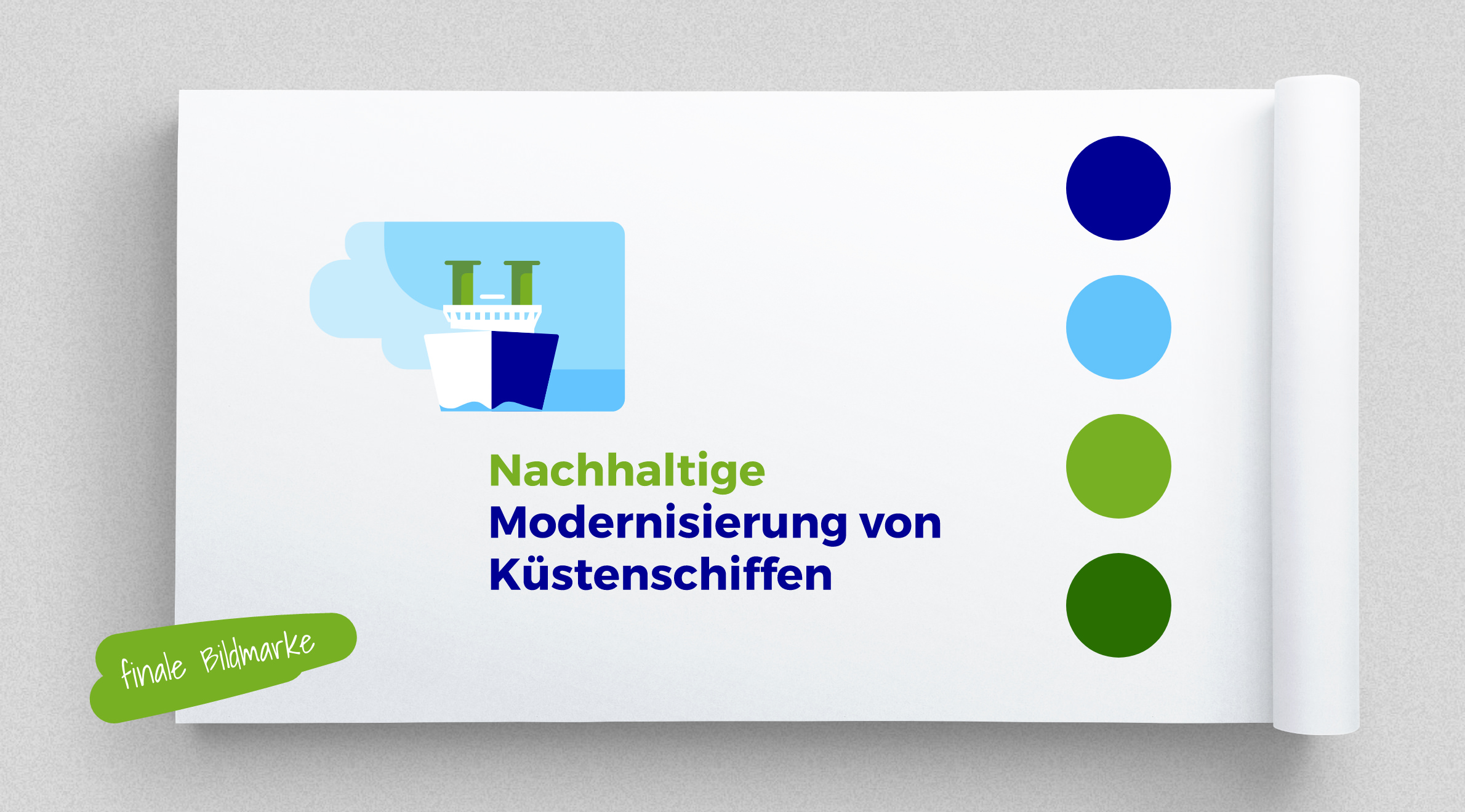 TÜV Rheinland Nachhaltige Modernisierung von Küstenschiffen, Logo - Bildmarke