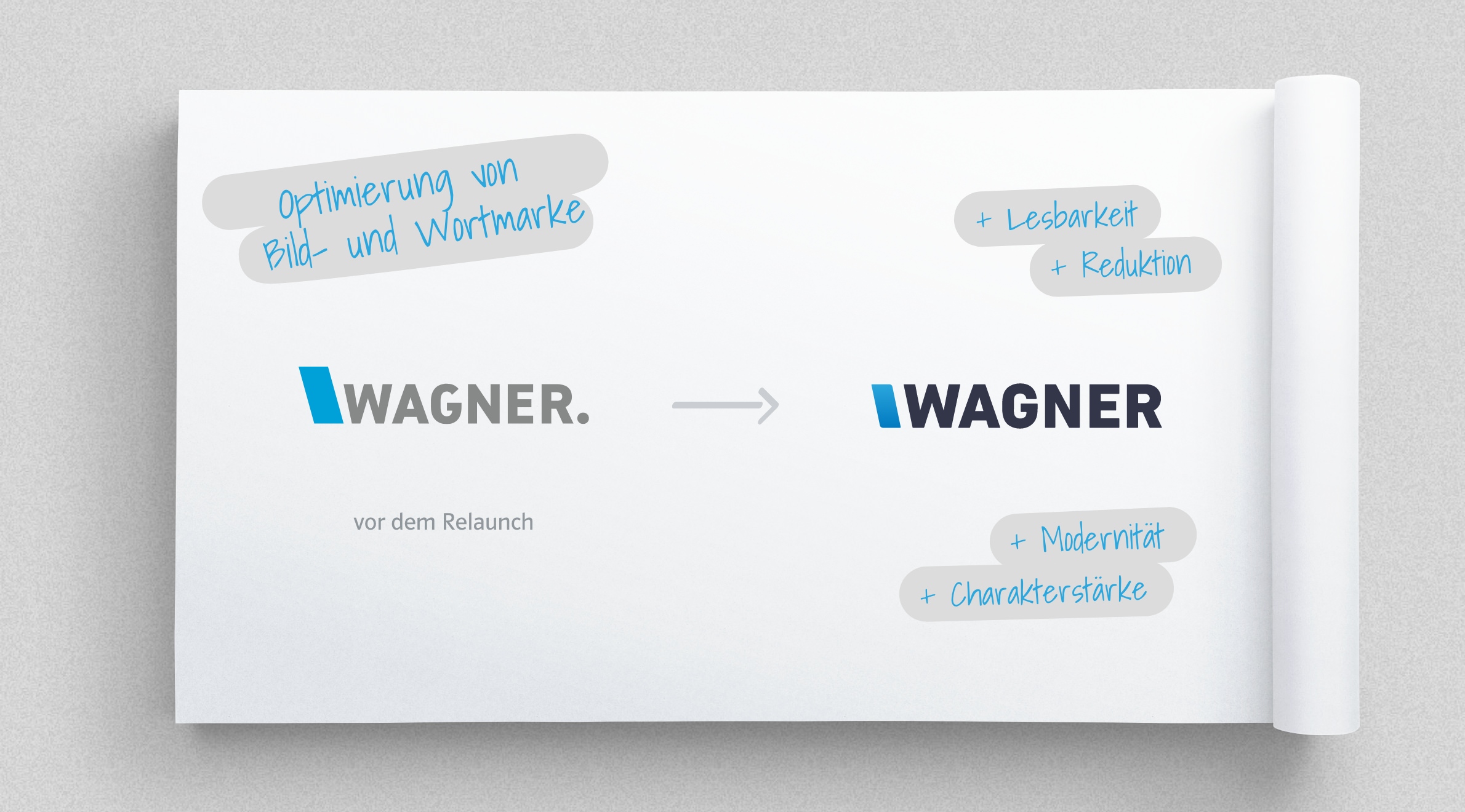 Wagner Druckmanufaktur, Logo - Relaunch