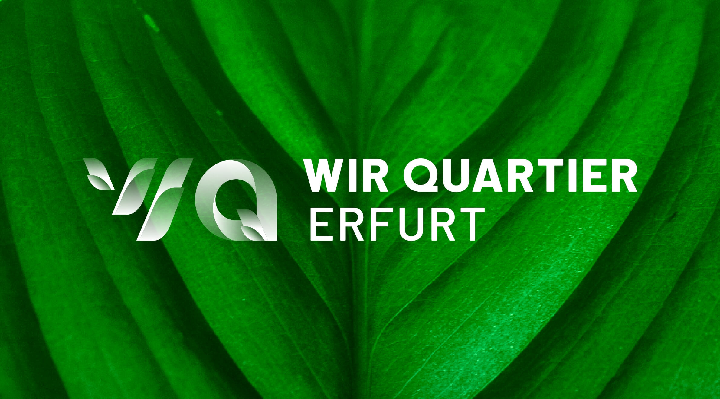 Wir Quartier Erfurt, Logo - Negativvariante