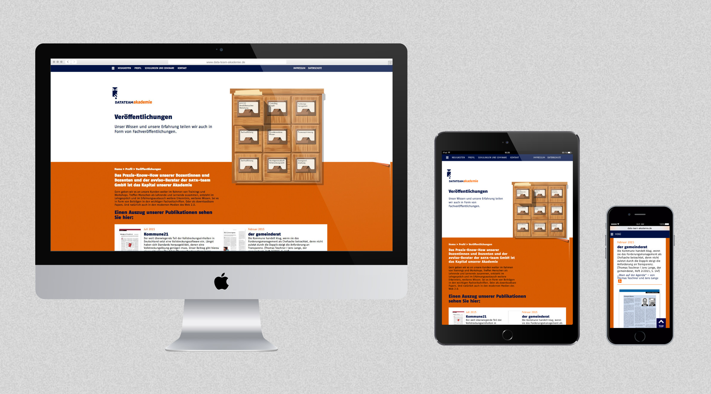 DATAteam GmbH, Website - Responsive Webdesign