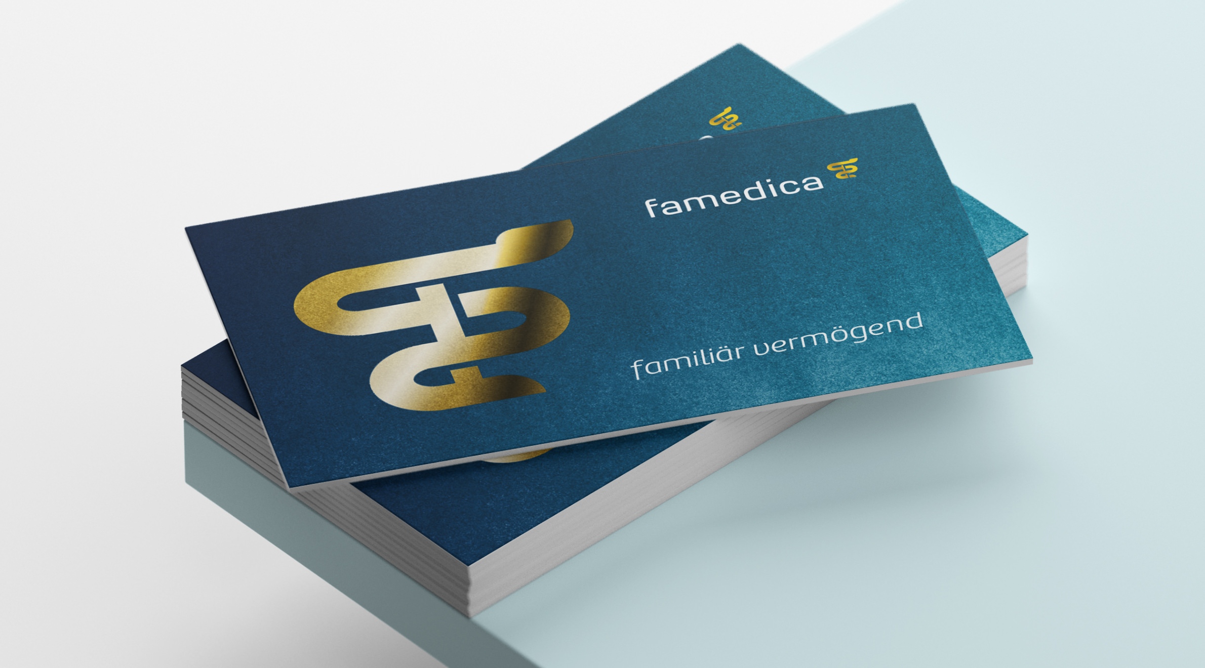 Famedica, Geschäftsausstattung - Visitenkarte